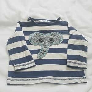 Baby boden boys elephant shirt 6-12 month